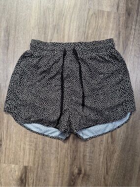 BuffBunny Collection Black Polka Dot Running Shorts Size Small
